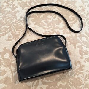 Lauren Black Leather Crossbody Bag